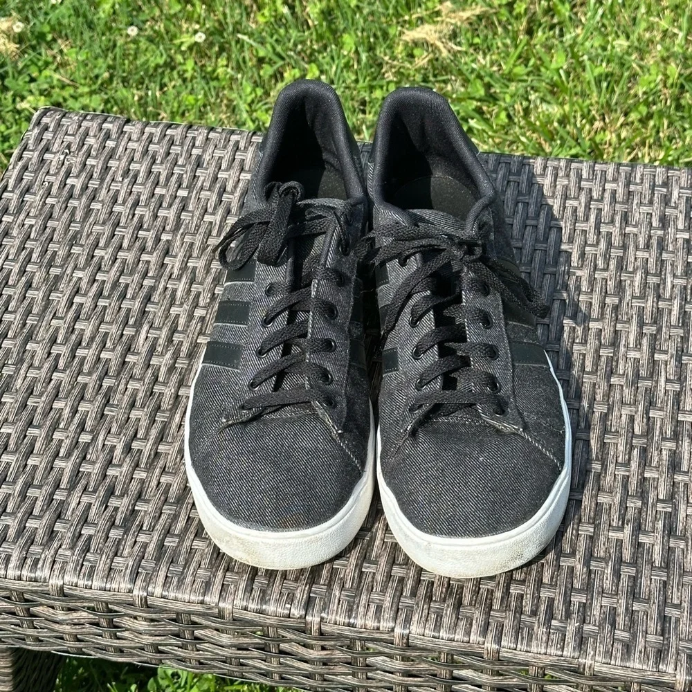 Adidas Black Sneakers with Suede Finish